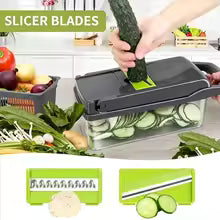 16-In-1 Multifunctional Vegetable Chopper & Slicer