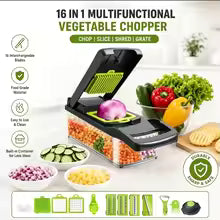 16-In-1 Multifunctional Vegetable Chopper & Slicer